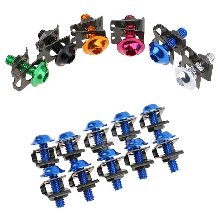 77 10Pcs 6Mm Universal Cnc Motorcycle Fairing Body Work Bolts Screws@3